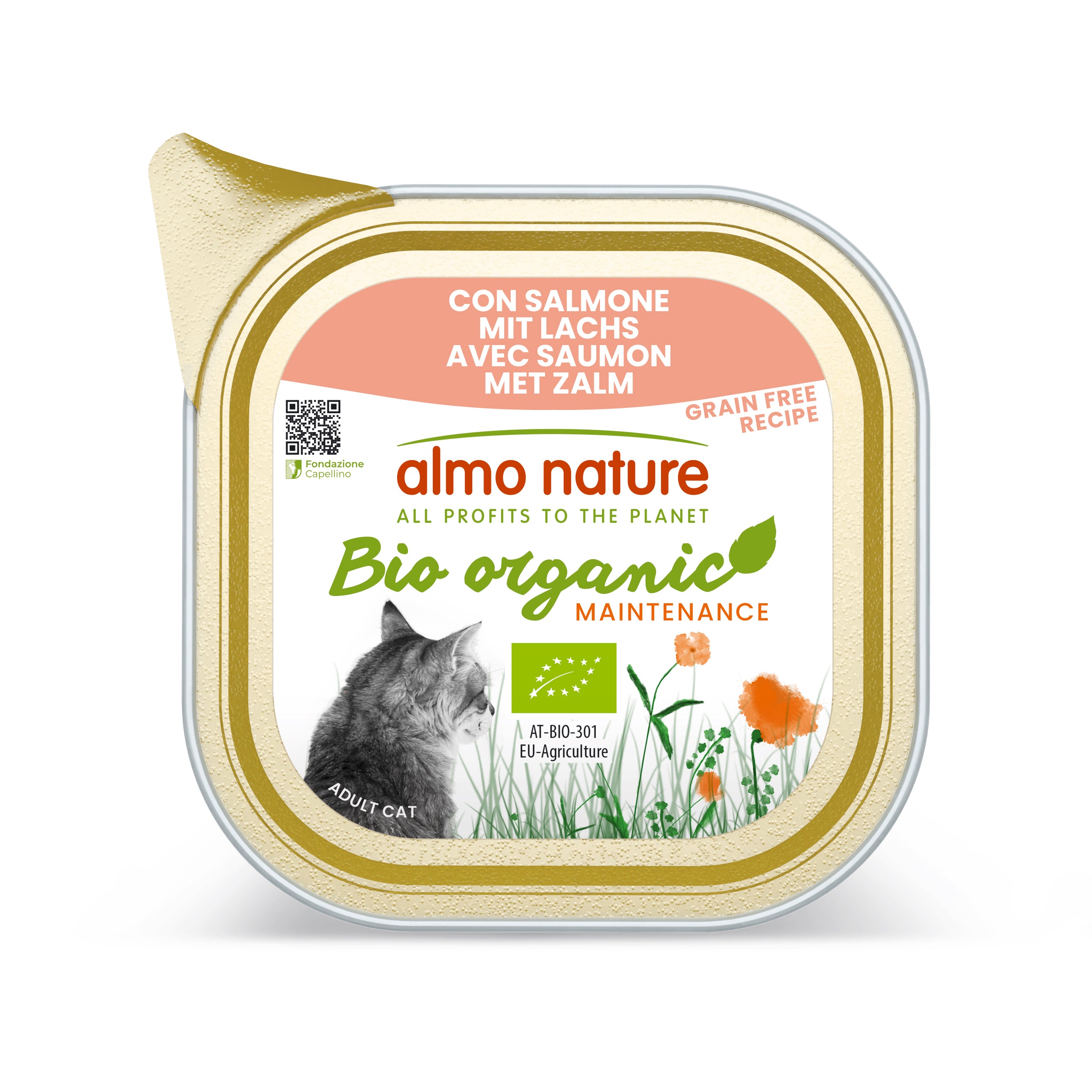 Almo Nature - Almo Nature - Barquettes Sans Céréales pour Chat au Saumon 85g