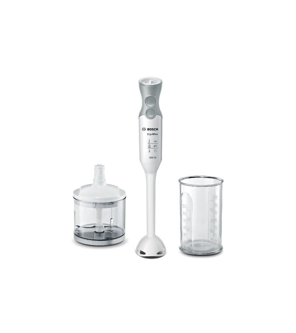 BOSCH Mixeur Plongeant Avec Hachoir ErgoMixx MSM66020 600 W Greenweez BOSCH Mixeur Plongeant Avec Hachoir ErgoMixx MSM66020 600 W Greenweez