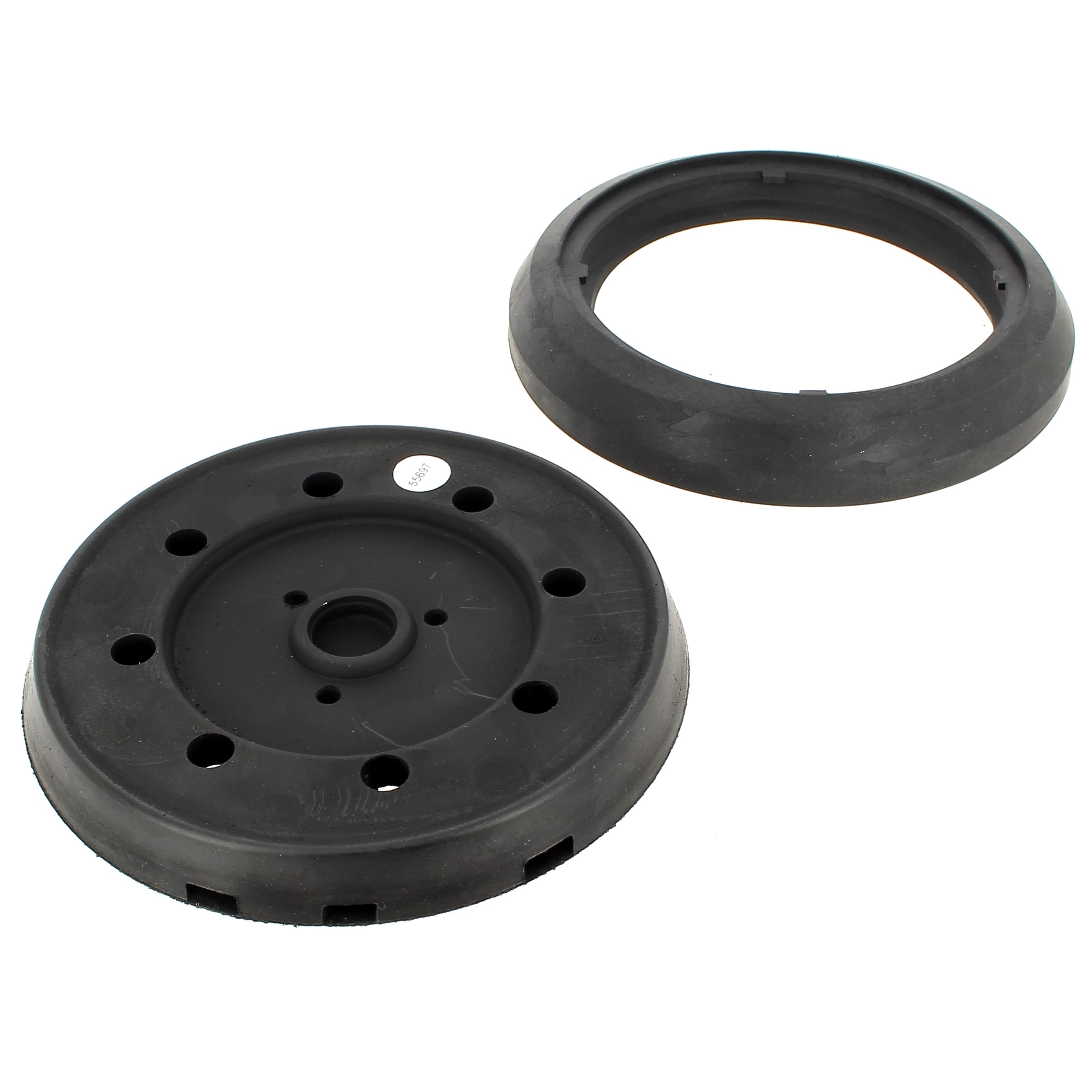 HOTCKB 2 Plateaux De Ponçage 150mm 52 Trous - Patins Auto-agrippants Pour Ponceuses Orbitales