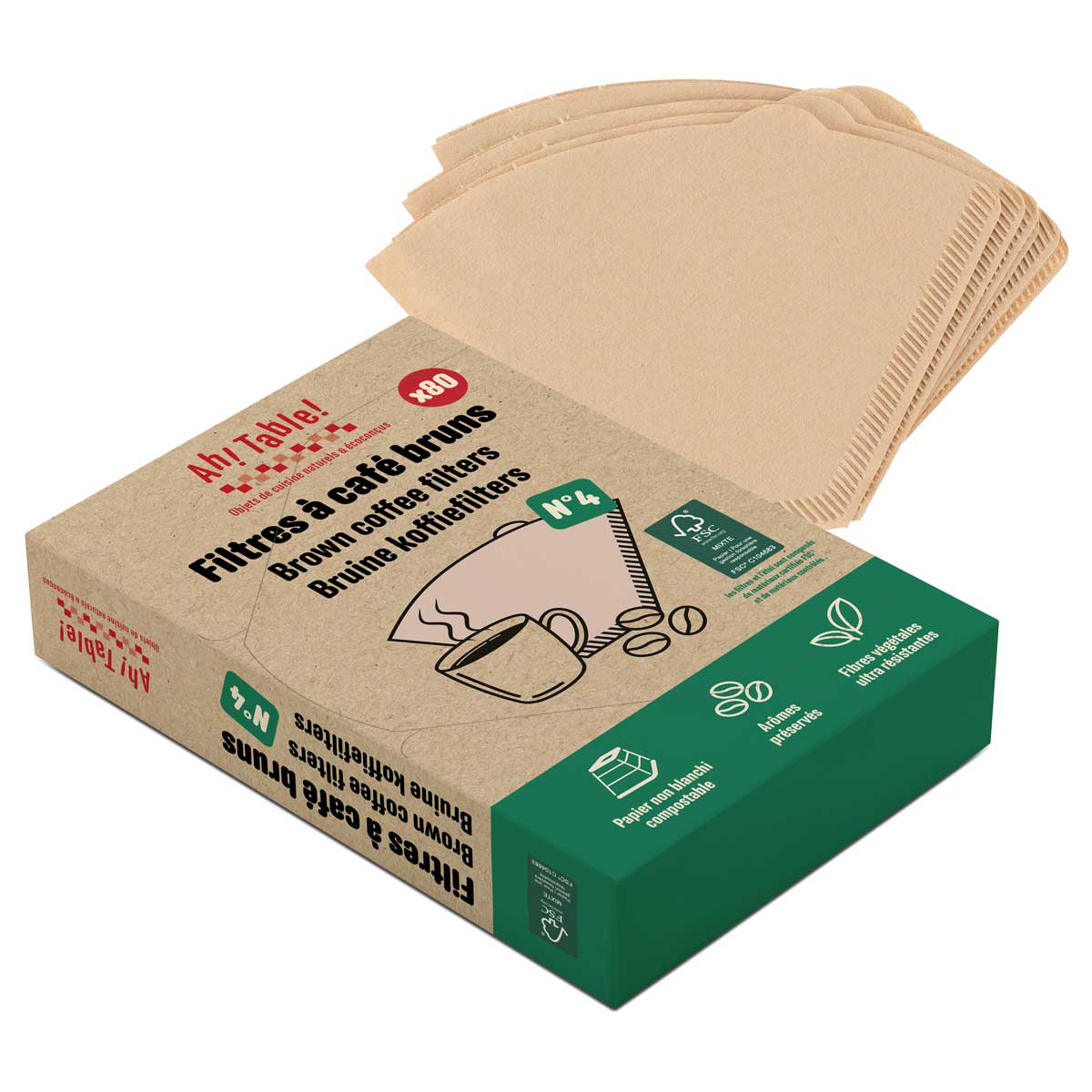 Taille 1 à 4 Tasses Filtres à Café Papier Non Blanchi - Lot De 50 Pour 1 à 4 Tasses, Marron Naturel Filtres Café Maison Bureau Taille 1 à 4 Tasses Filtres à Café Papier Non Blanchi - Lot De 50 Pour 1 à 4 Tasses, Marron Naturel Filtres Café Maison Bureau
