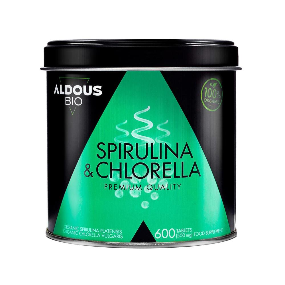 Mix Spiruline & Chlorelle En Poudre - 100% Naturel, Antioxydant, Origine Algérie