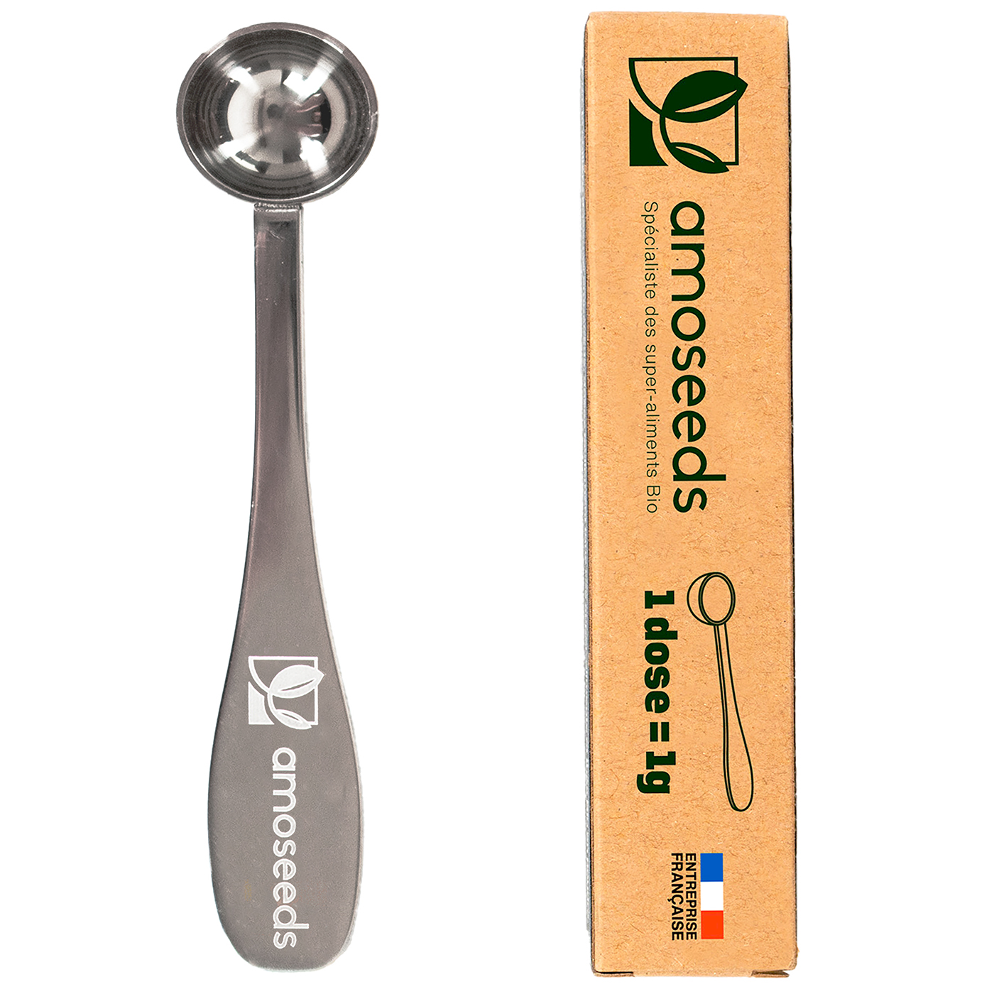 Lot de 2 cuillères doseuses | 1 x Cuillère doseuse pour thé en vrac | 1
