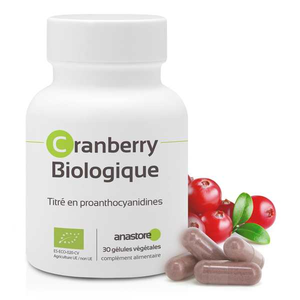Complément Alimentaire Cranberry Bio - 200 Gélules - Fabriqué En France