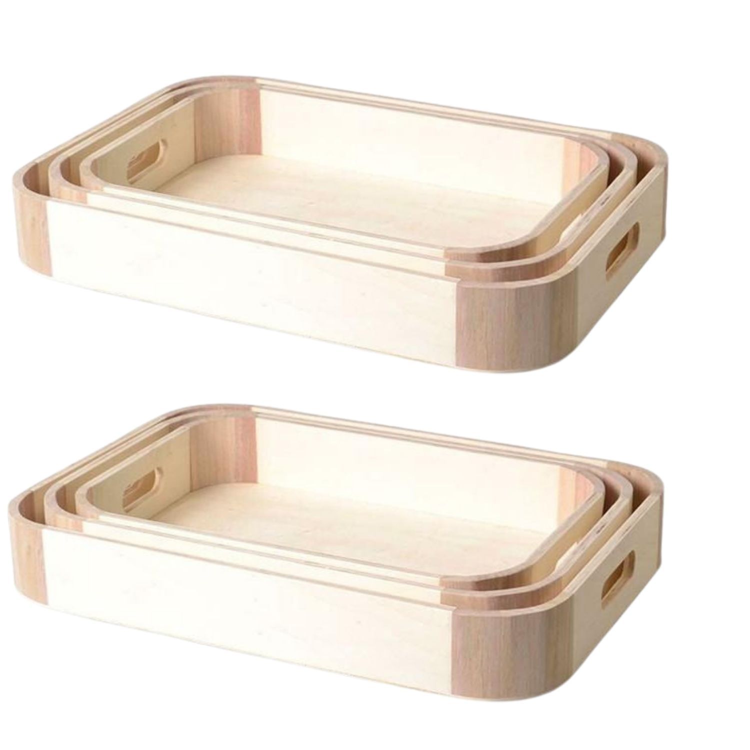 Aubry Gaspard - Plateaux En Bois Gâteaux (Lot De 2