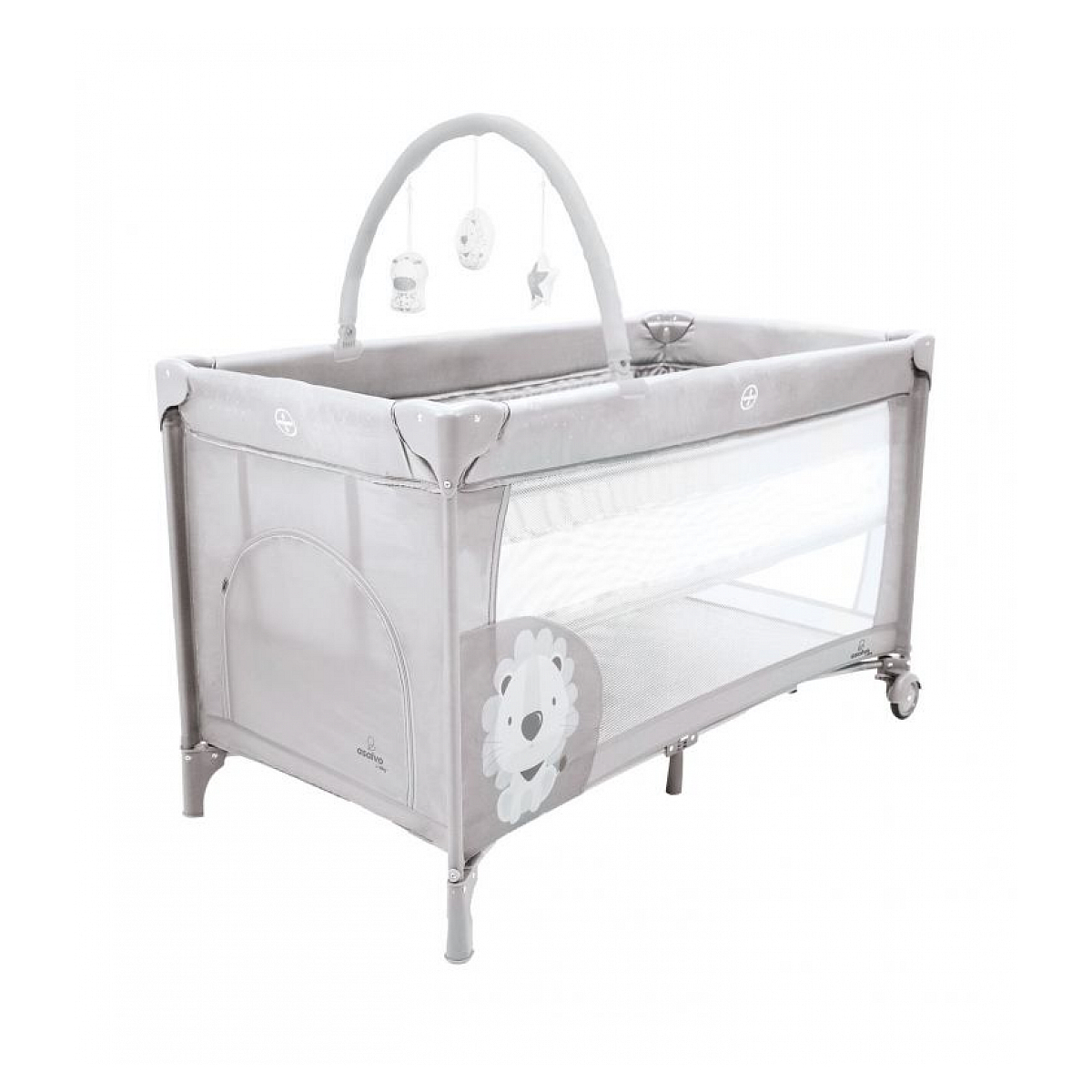 Lit De Voyage Pliable Pour Poupées Bayer Chic 2000 – Look Gris Jean, Jusqu’à 50 Cm