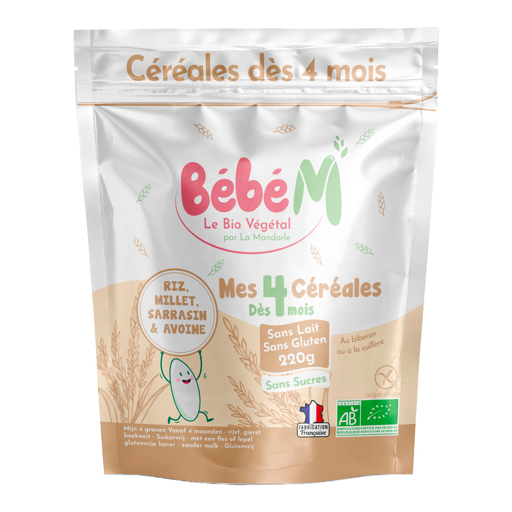 Bébé M Mes 4 céréales dès 4 mois bio 220g Greenweez — free download