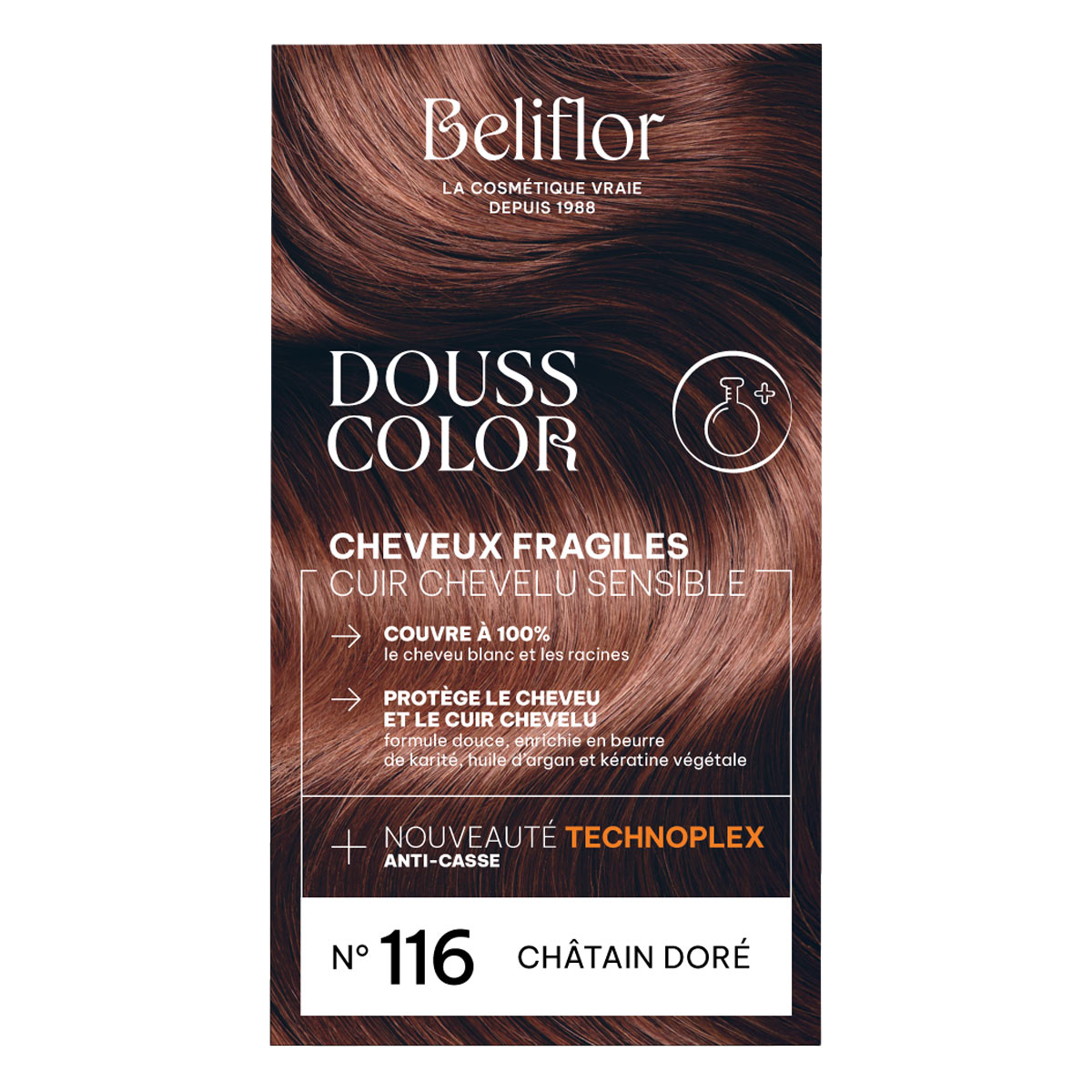 Coloration Dousscolor Châtain Doré 131ml | Greenweez