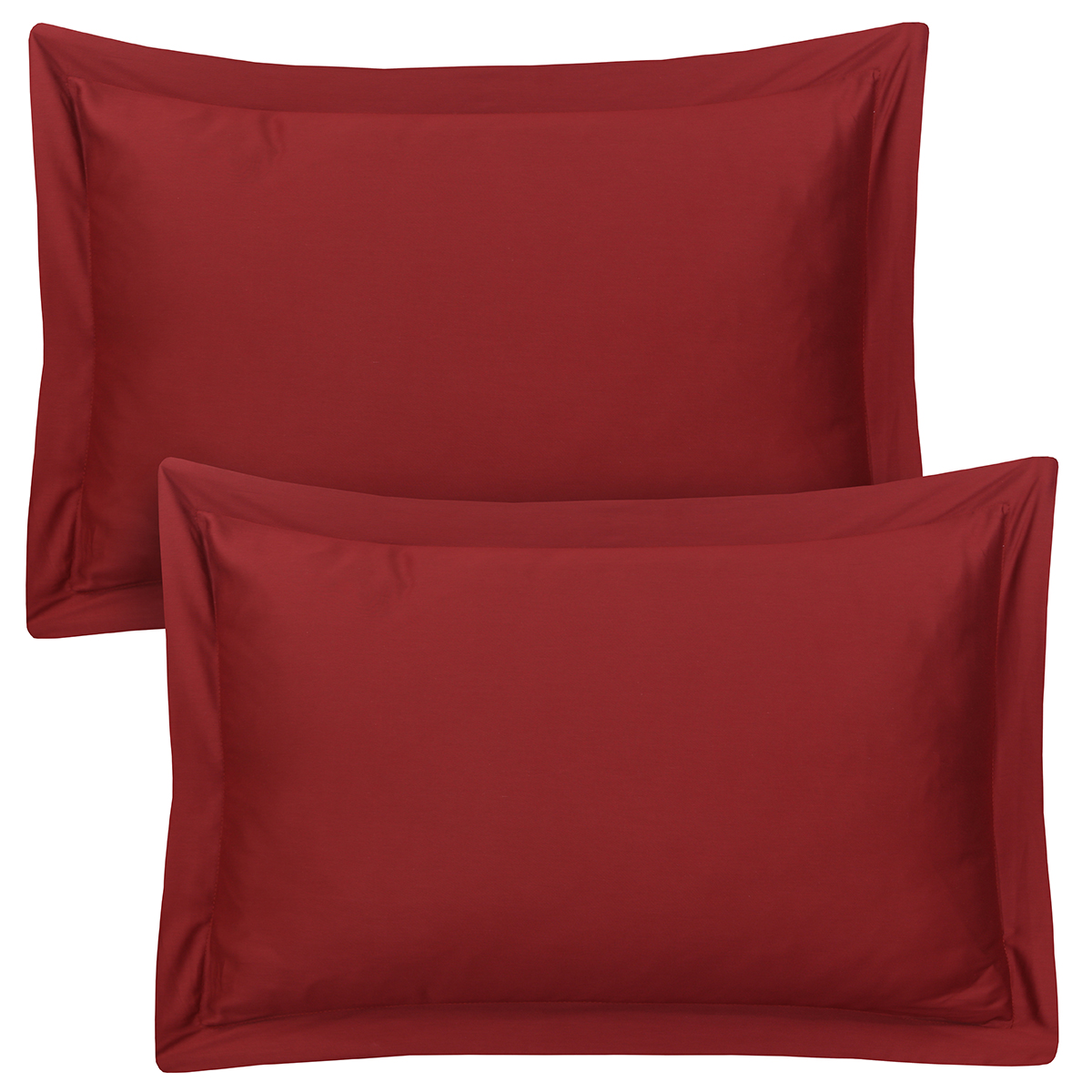 Lot De Draps Et Taie D'Oreiller 100% Coton – Couleurs Unies, Fabrication Italienne