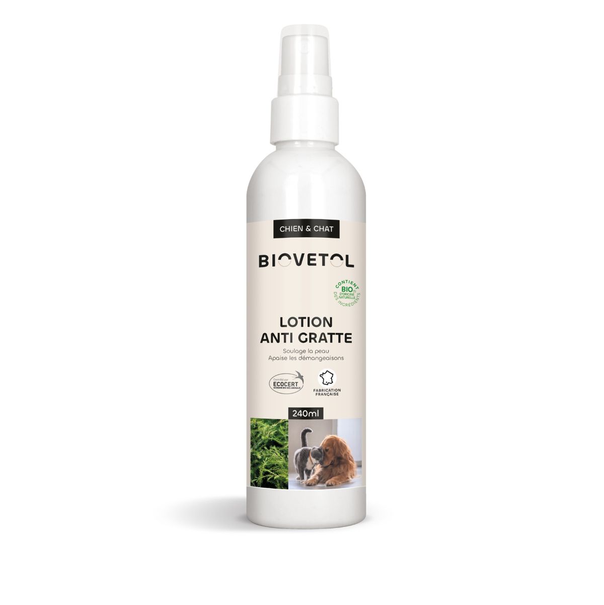 Biovetol - Lotion Anti-Gratte Bio Chien et Chat - 240 ml