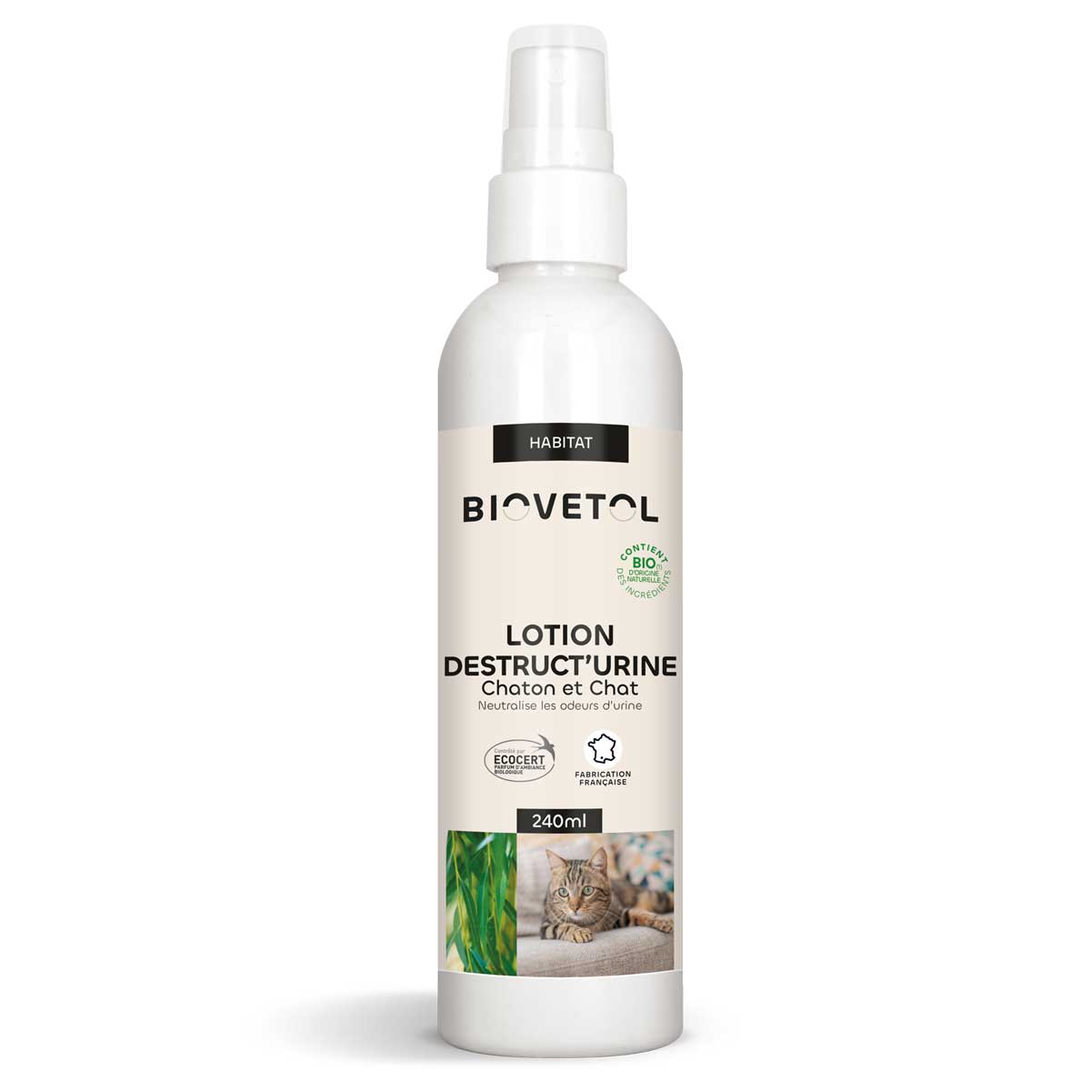 Biovetol - Lotion Destruct'Urine Chat Bio - 240 ml