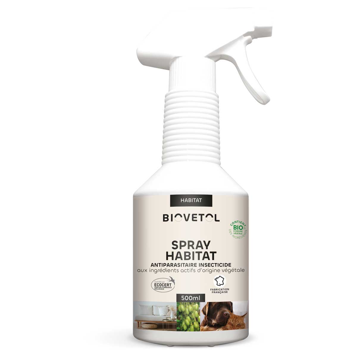 Biovetol - Spray Antiparasitaire Habitat Bio 500 ml