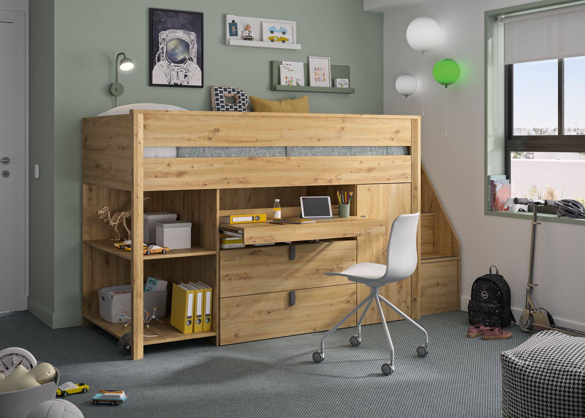 Camif Lit combiné Elouan - Fabrication France | Greenweez