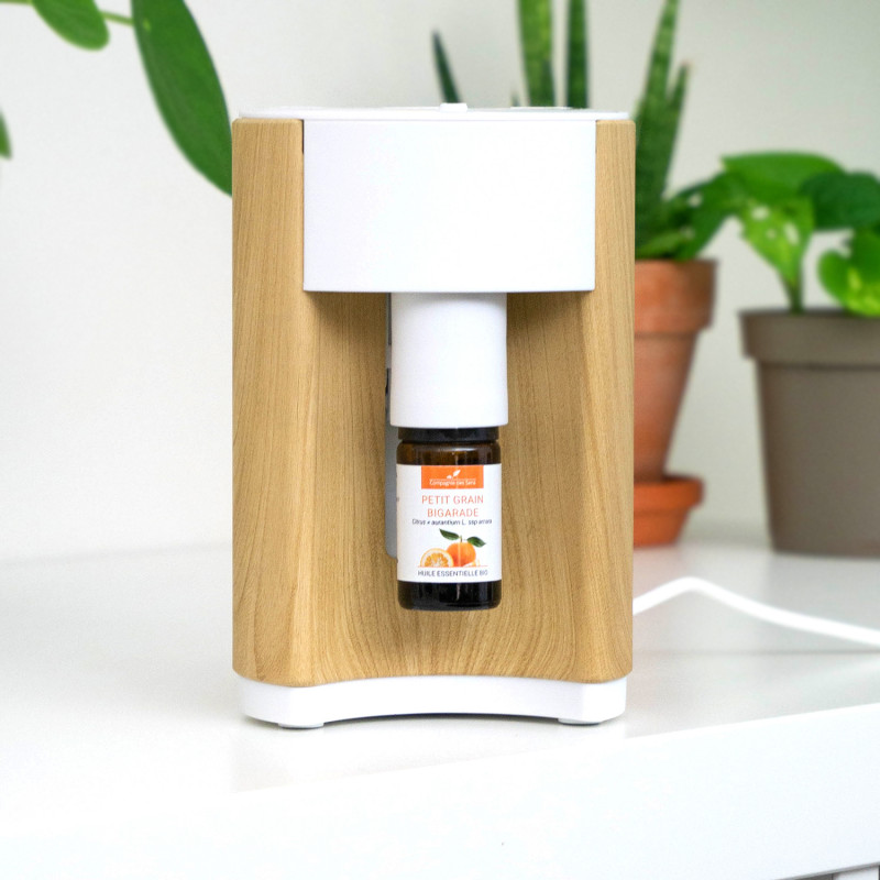 Diffuseur D'huiles Essentielles Zen’Arôme Bao - Nébulisateur, Bois Et Verre, Neuf