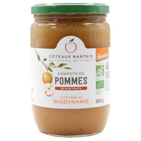 La compote de pommes Bio et Demeter 660g Greenweez