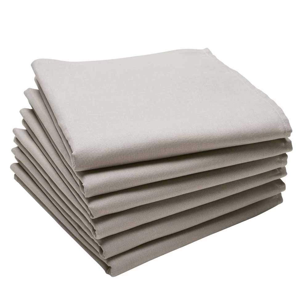 Lot De 6 Serviettes En Coton 50,8 X 50,8 Cm Rayures Baja - DII Lavables En Machine
