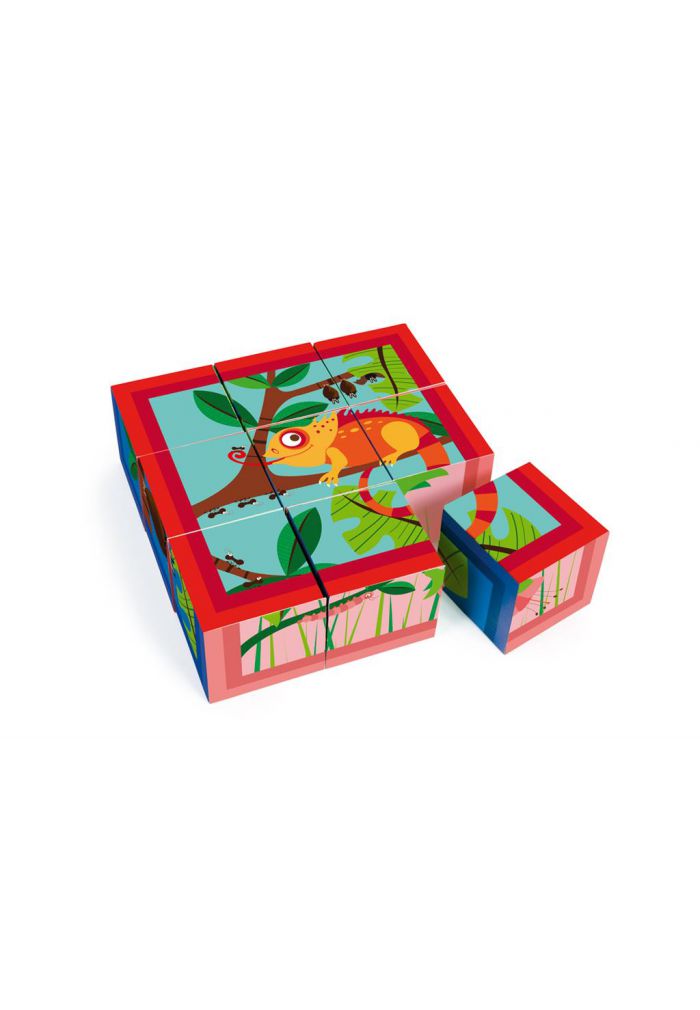 Puzzle 9 cubes Jungle | Greenweez