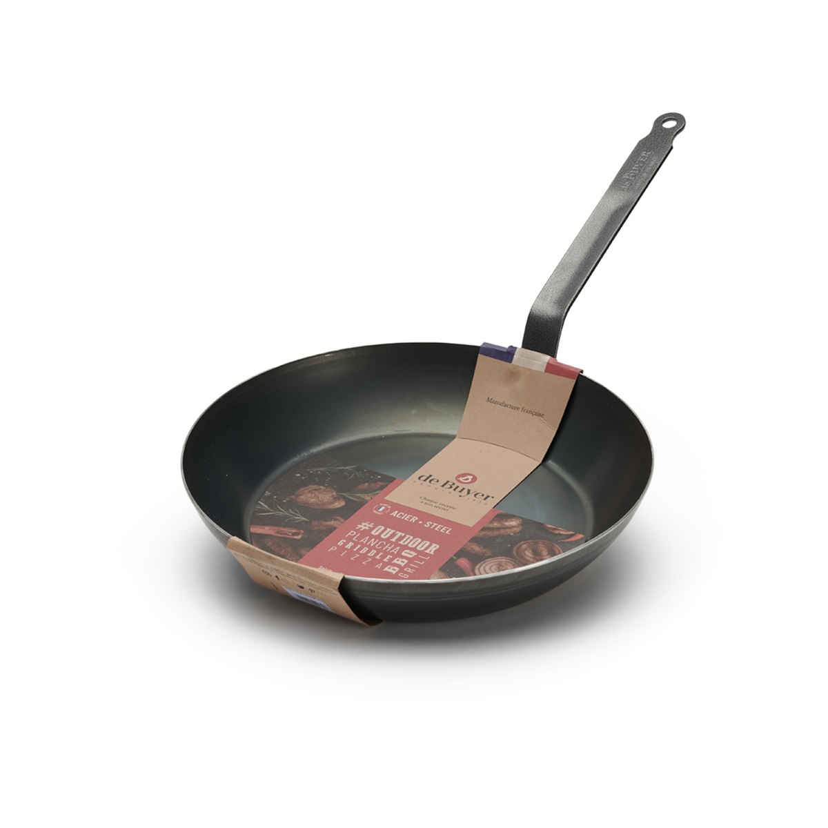 Moule Rectangulaire GI-METAL 40x60cm Bleu - Tôle à Pizza Et Pâtisserie Avec Bords 3cm