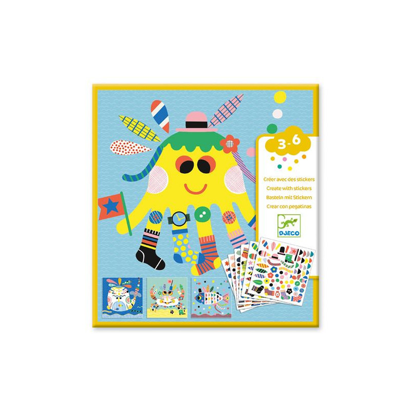 Boîte à créer des Animaux de la jungle - Djeco - Boutique BCD JEUX