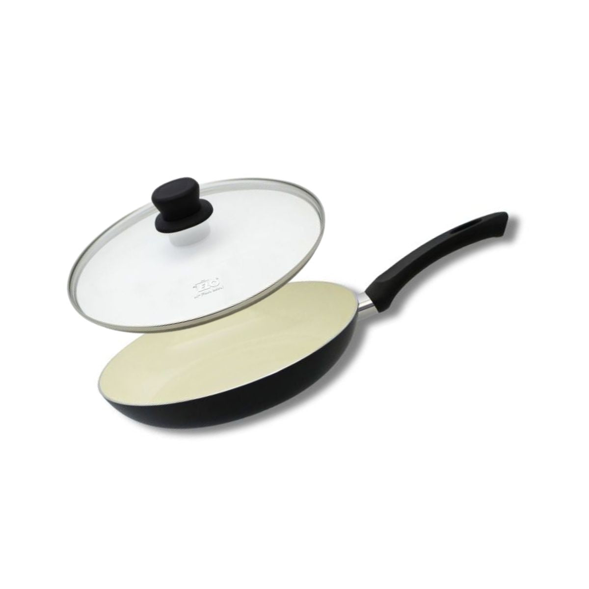 Set Poêle Fackelmann - Poêle Inox 28 Cm 18/8 + Couvercle Verre, Compatible Induction Et Tous Feux