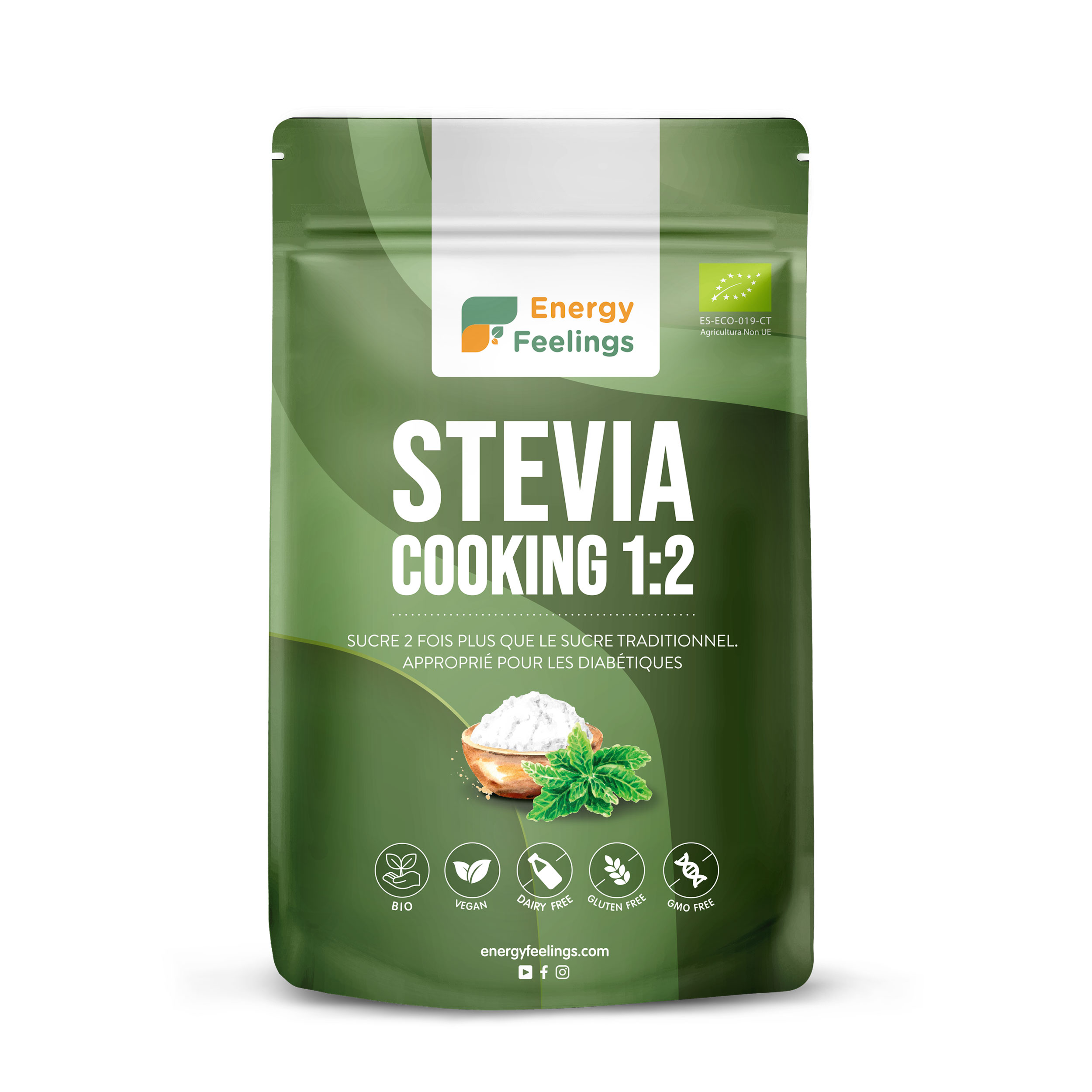 Extrait Pur De Stévia En Poudre - Douceur 1 Pour 2 - 100% Naturel & Sans Sucre - AgoraMarket