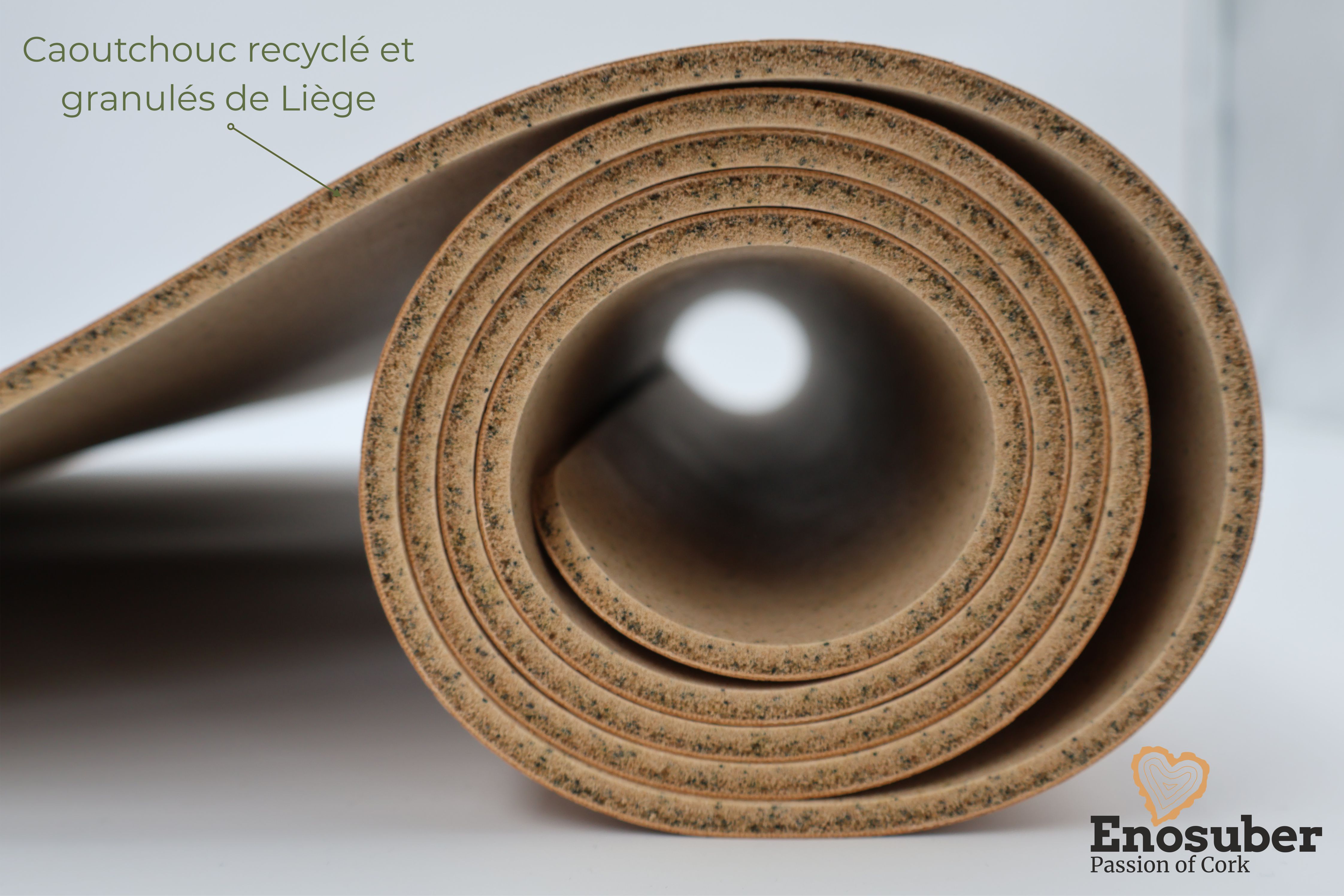 Tapis en liège naturel MOBICLINIC 183x61 cm Antidérapant TPE recyclable Écologique Antimicrobien