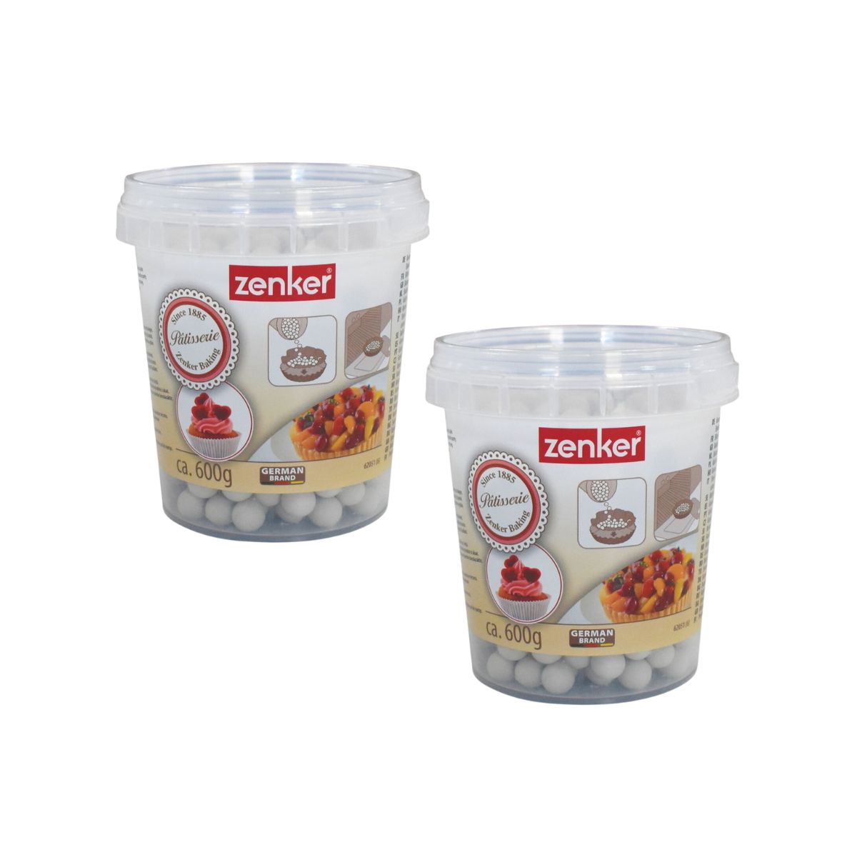 Billes De Cuisson En Argile – Paris Prix – 18 Cm, Fond Blanc – Idéal Pour Tarte à Blanc