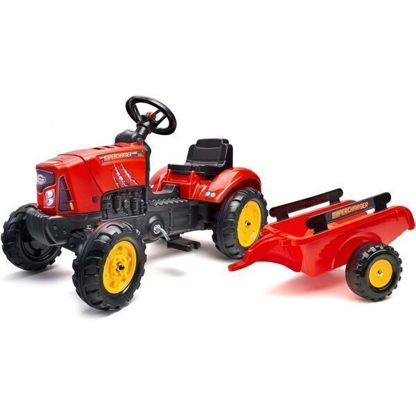 Toyland – Tracteur Agricole à Friction Avec Capot Ouvrant – Rose, Bleu, Rouge Ou Vert – Dès 3 Ans