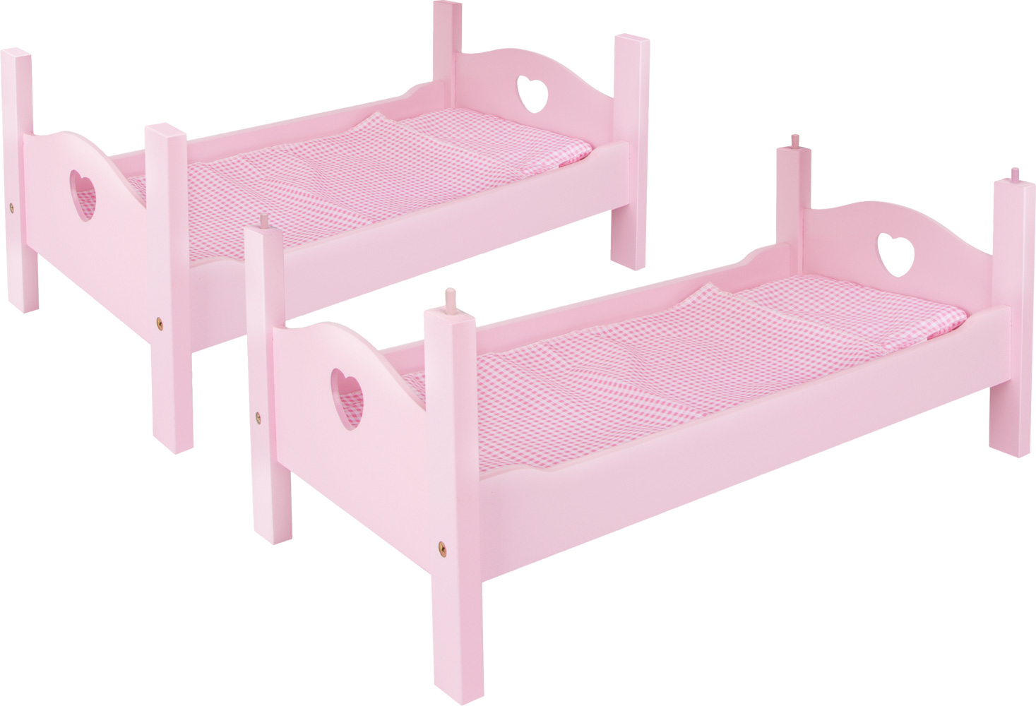 Lit Superposé En Bois Howa Pour Poupées, Avec échelle Et Literie, Transformable En 2 Lits Simples, Jusqu’à 50 Cm, Dès 3 Ans