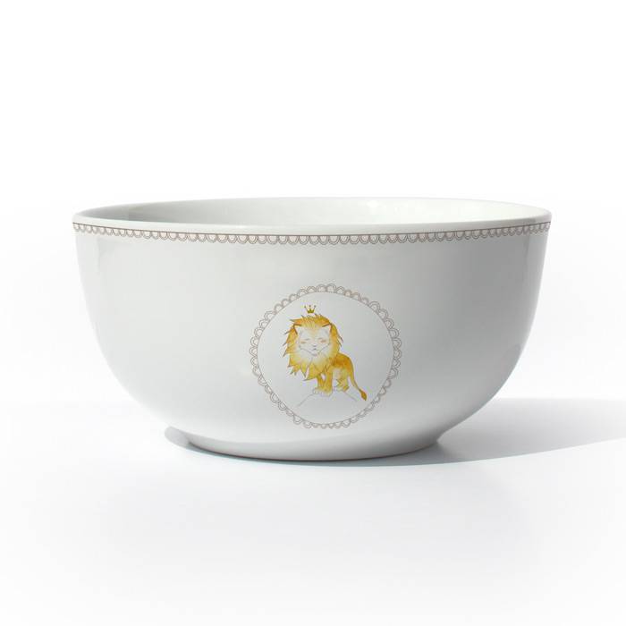Bols en porcelaine de Limoges et doré à l'or fin à facettes