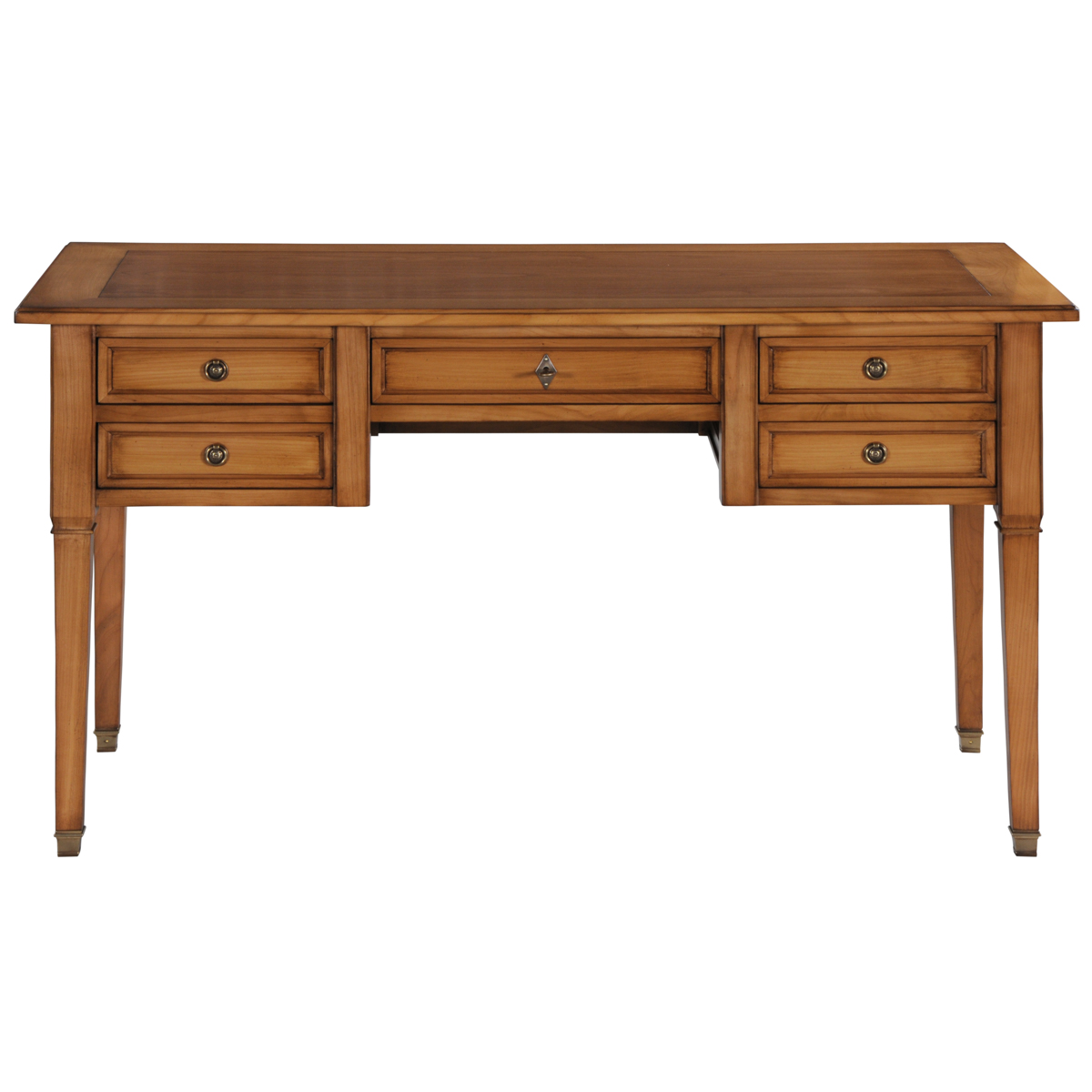 Secrétaire GAUTIER Haut De Gamme – Merisier – 2 Tiroirs – 135 Cm De Haut – Occasion