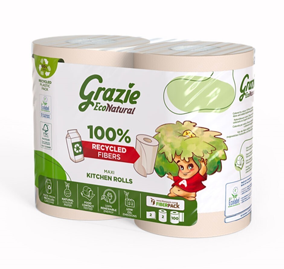 L'essuie-tout Gros Volumes 100% En Papiers Recyclés Et 100% Fabriqué En France