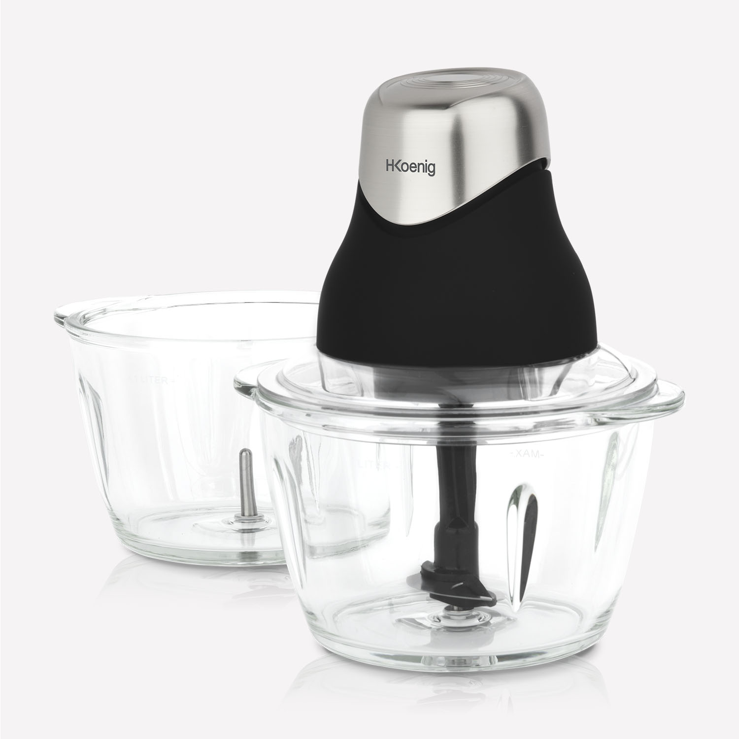Euro Cuisine MCG20GR Hachoir Électrique Rechargeable USB – Bol Verre Vert