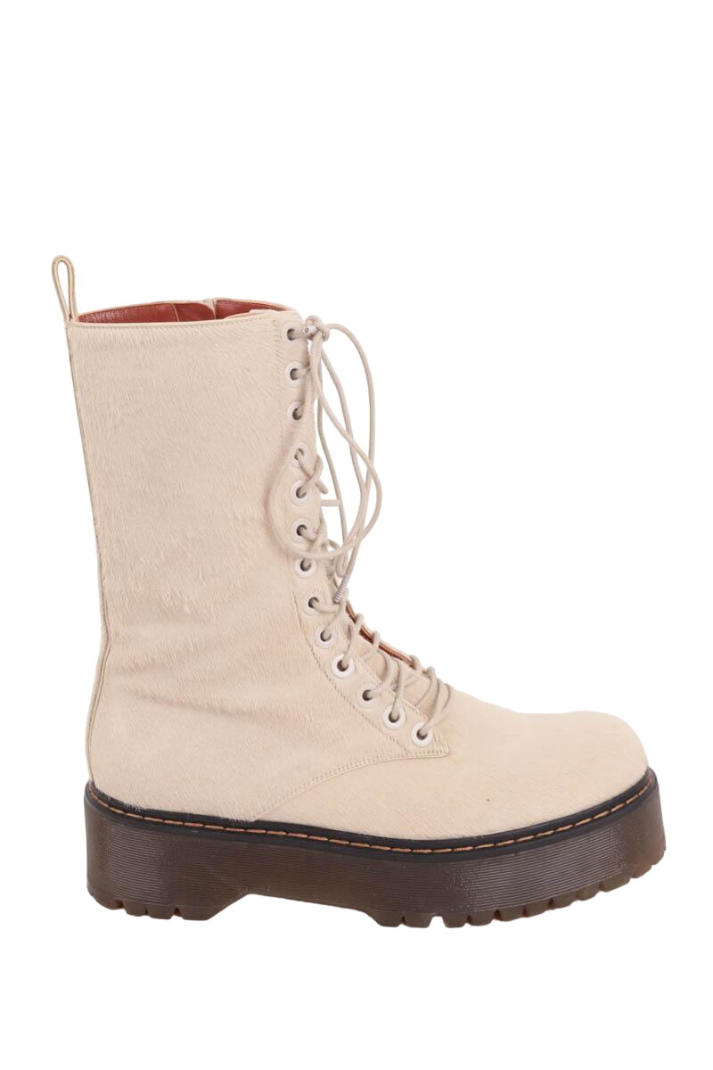 Escarpins Bottines ALTURAZZA SIKA NUDE En Cuir Beige - Taille 40 - Neufs Avec Boîte - Fabriqué En Italie