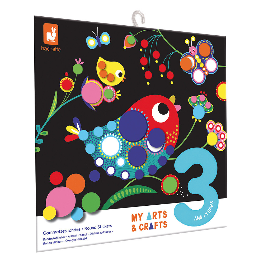 Janod - Coffret 7 Bijoux en Plastique Fou Géométrix à Créer - Les Ateliers Bijoux - Kit Loisir Créatif Enfant - Dextérité et Concentration - Dès 8