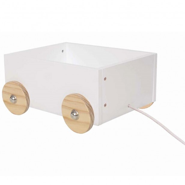 Goki - Porteur Chariot À Tirer Feuerwehr - Voiture Miniature En Plastique - Pneus Caoutchouc - Dès 1 An - Intérieur/Extérieur