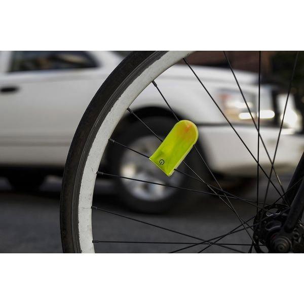 9 Bandes Réfléchissantes Jaunes - Pinces à Pantalon Vélo, Pour Poignet Ou Cheville, Visibilité Nocturne