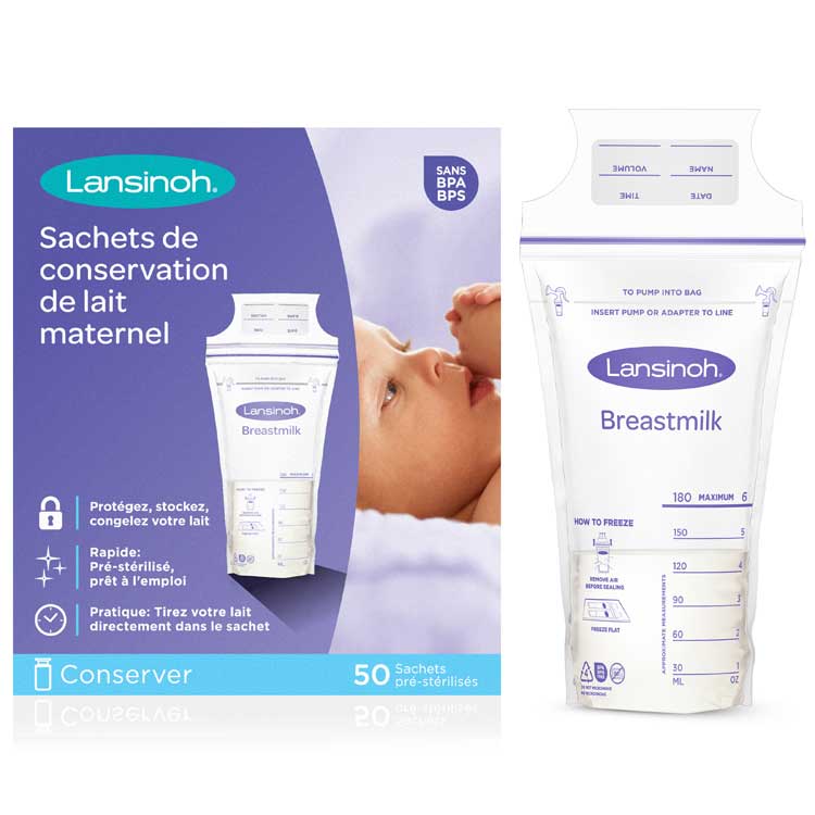 Sacs De Conservation Du Lait Maternel - Sans BPA - 250ML
