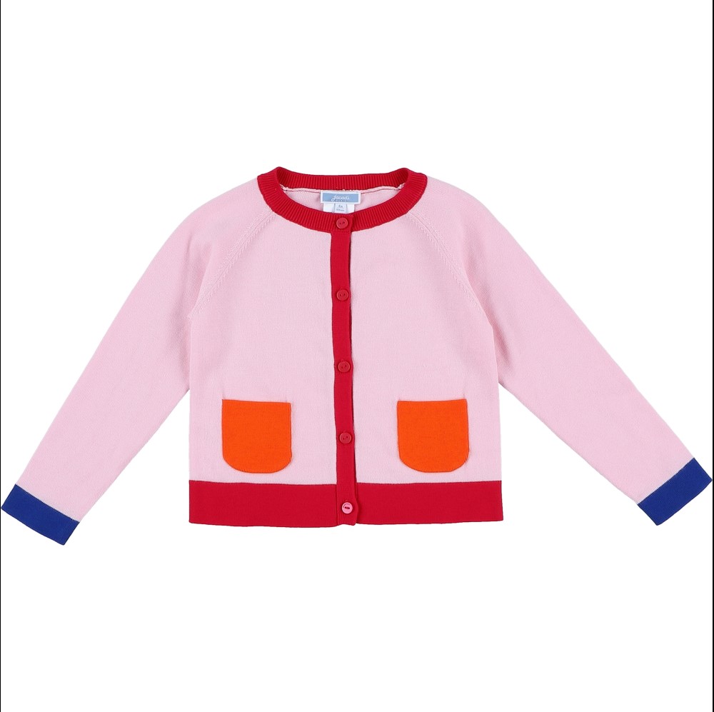 JACADI, Gilet bleu marine et blanc, 6 ans | Greenweez