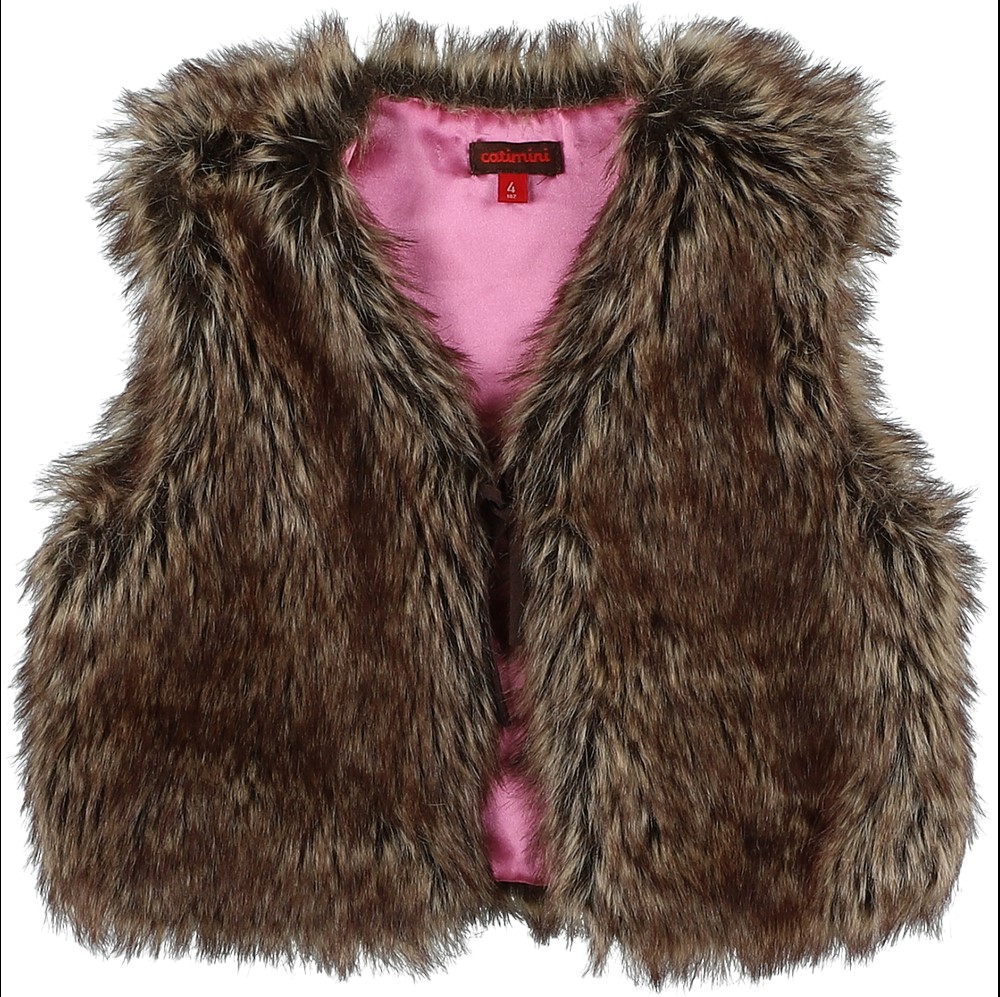 Gilet Catimini Angora Couleur Chocolat Chaud – Taille 6 Ans, Fille, Occasion Très Bon état