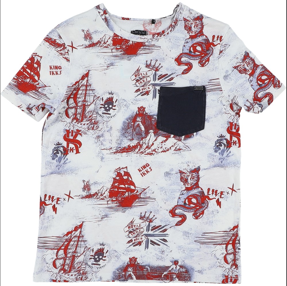 Short Bermuda IKKS Pour Fille - Taille 10 Ans, Rouge, En Coton, Occasion Très Bon état