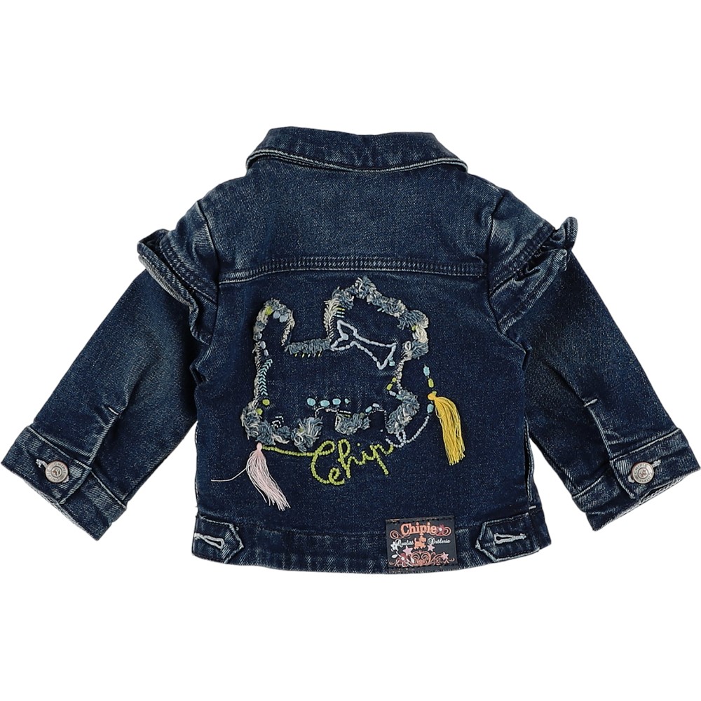 Veste En Jean Chipie Vintage Violette - Taille XL, Occasion Très Bon état, Style Basique Décontracté