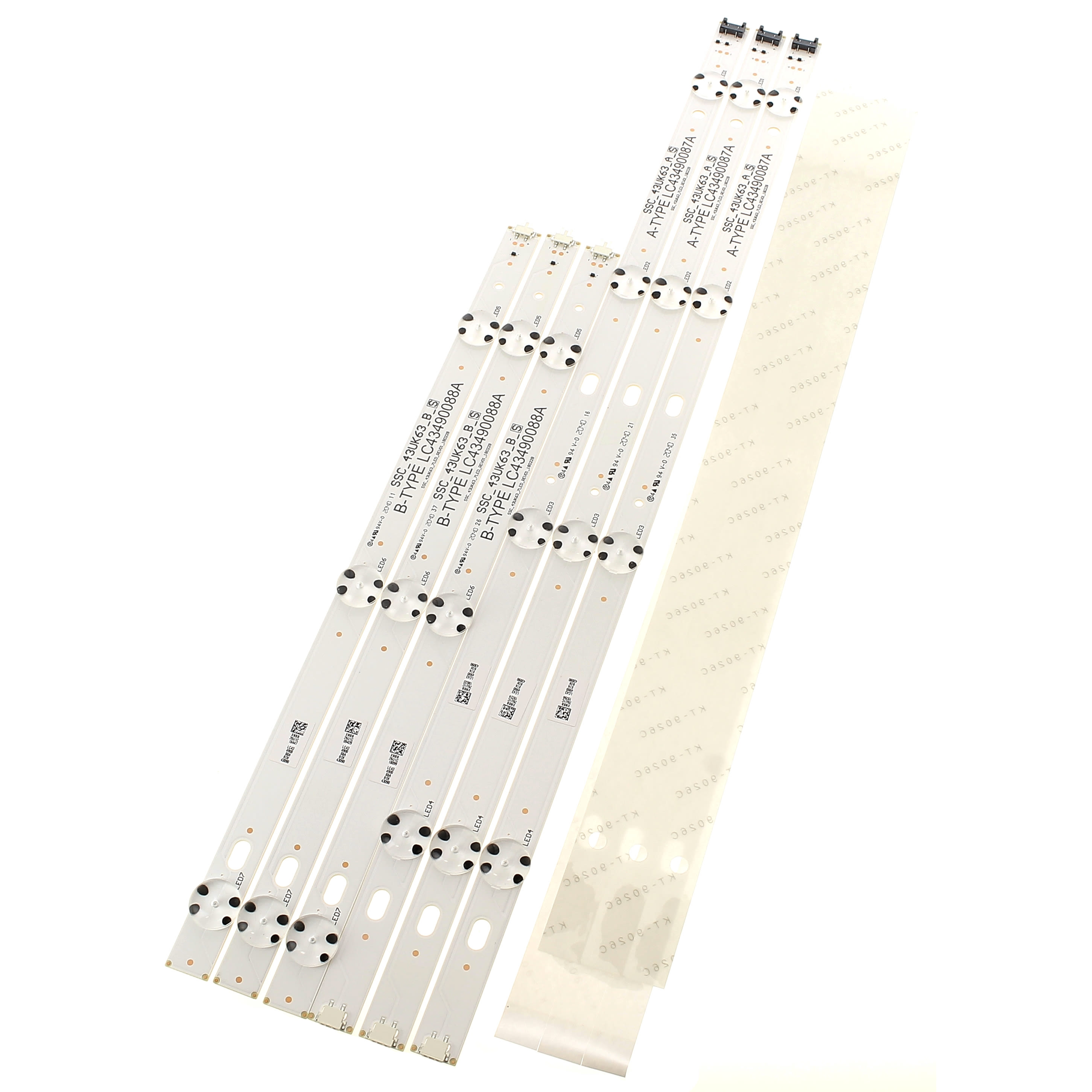 Lot De 12 Barrettes LED Backlight Pour Téléviseur LG 50LA620S - Neuf