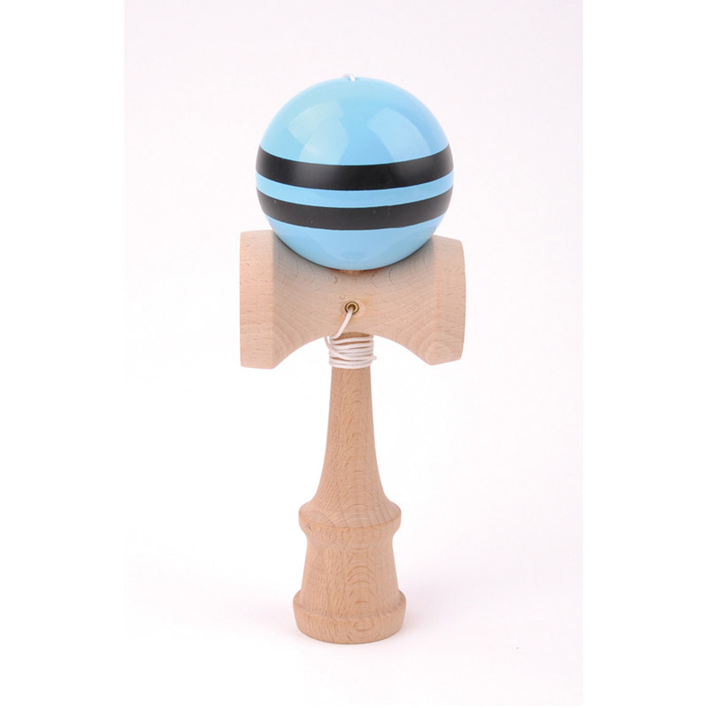 Kendama Tribute Rose avec 3 rayures bleu ciel Kendama Tribute Rose avec 3 rayures bleu ciel