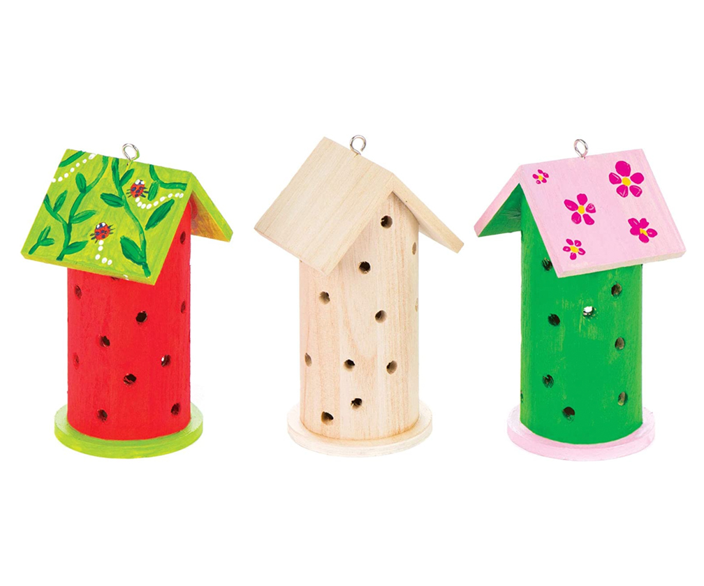 Best For Birds Maison à Coccinelles En Bois Avec Pochoir - Abri Naturel Pour Jardin