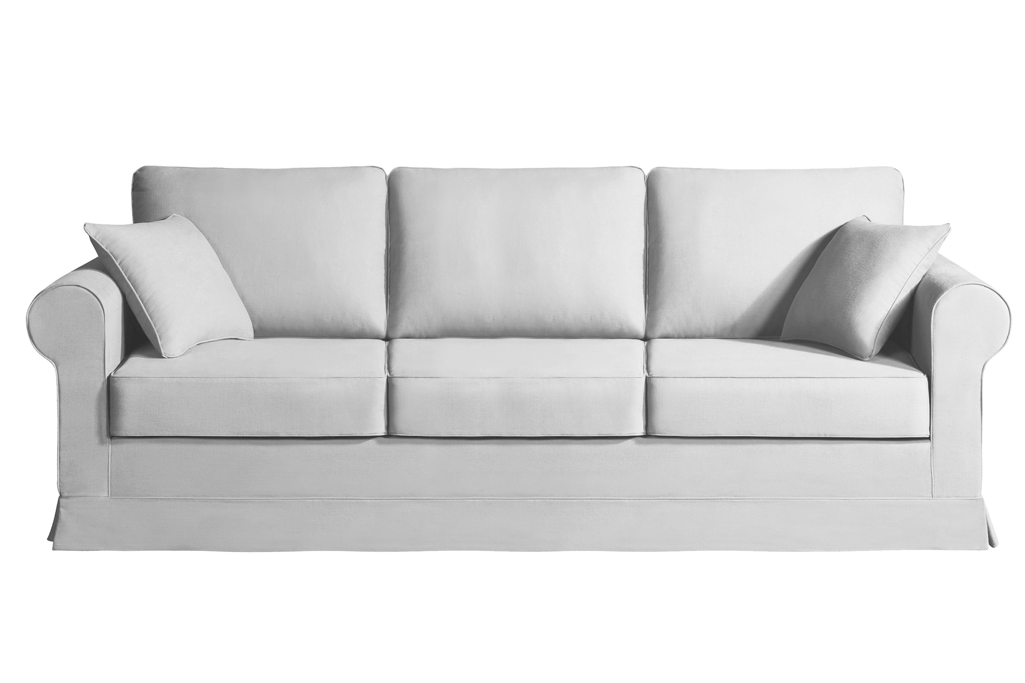 Colme Canapé 5 pl COLME 230 cm fixe tissu Gris Clair | Greenweez