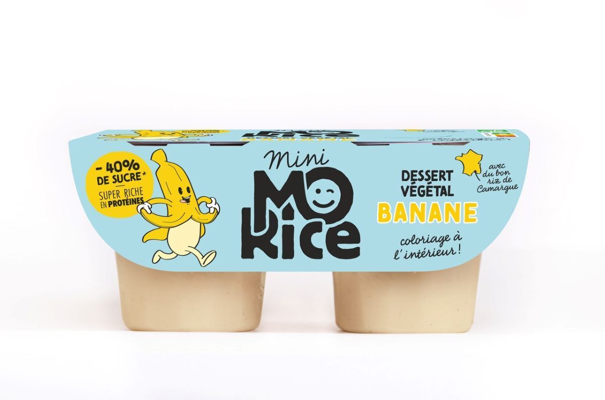 Mini Morice Dessert végétal amande banane 2x90g | Greenweez