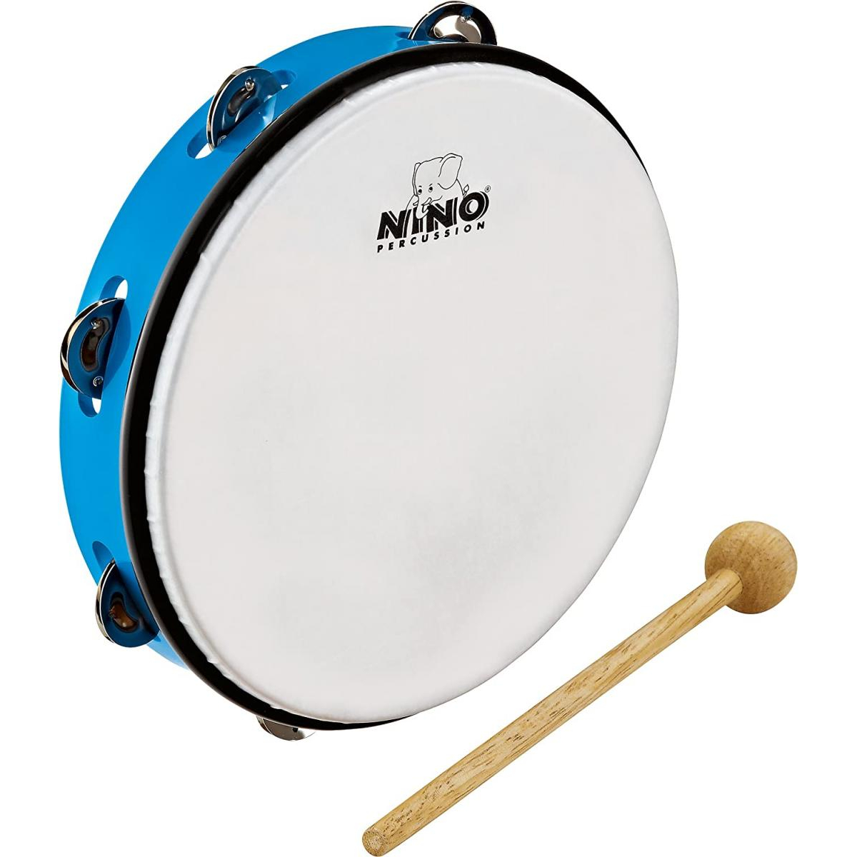 Cymb Rondo TAMBOURIN NINO ABS 20cm + CYMB, BLEU | Greenweez