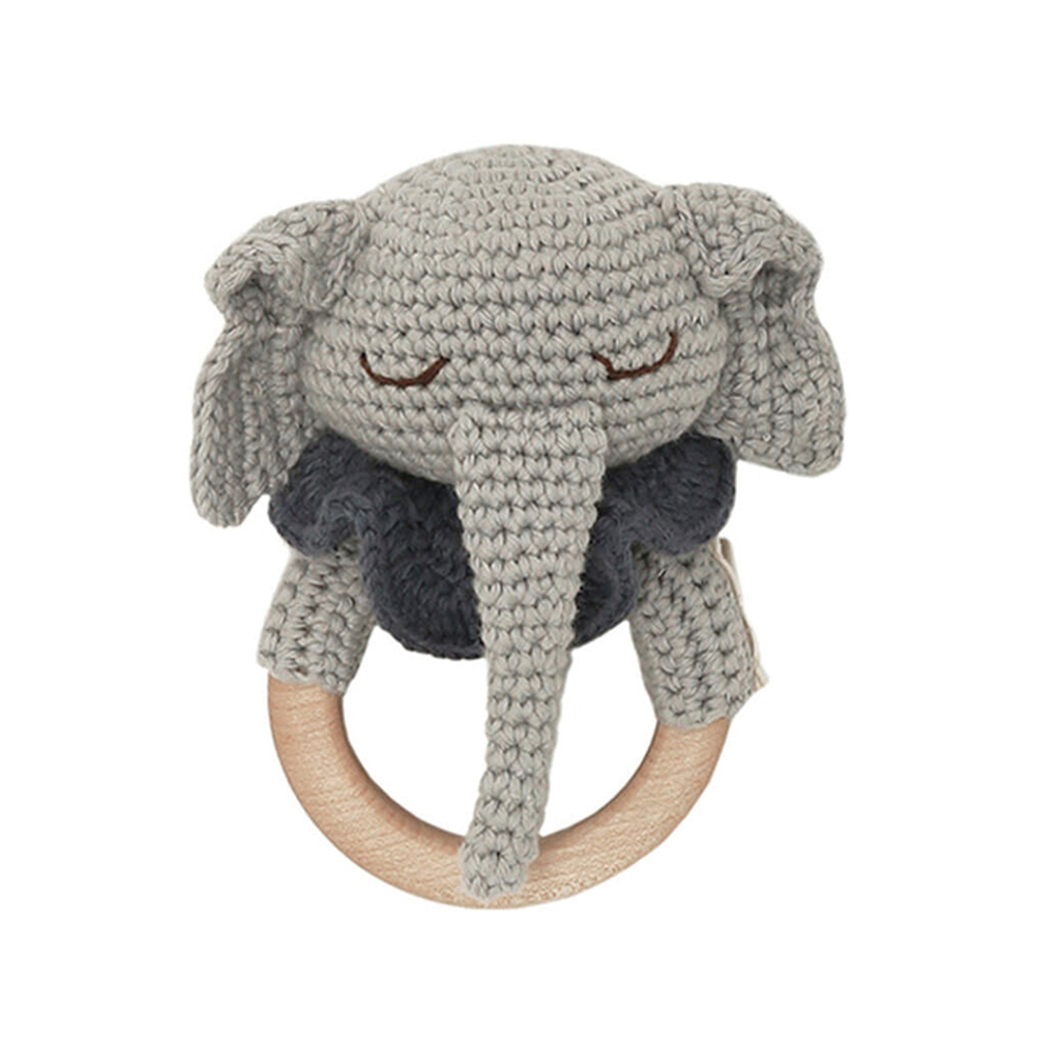 Hochet peluche faon ella, anneau dentition bois ourson - Bieco