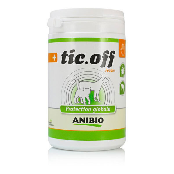 Anibio - Tic Off poudre protection tiques et puces 140g