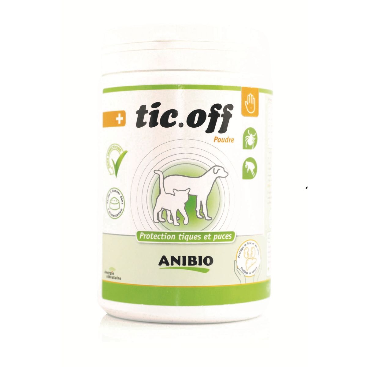Anibio - Tic off poudre protection tiques et puces 500g